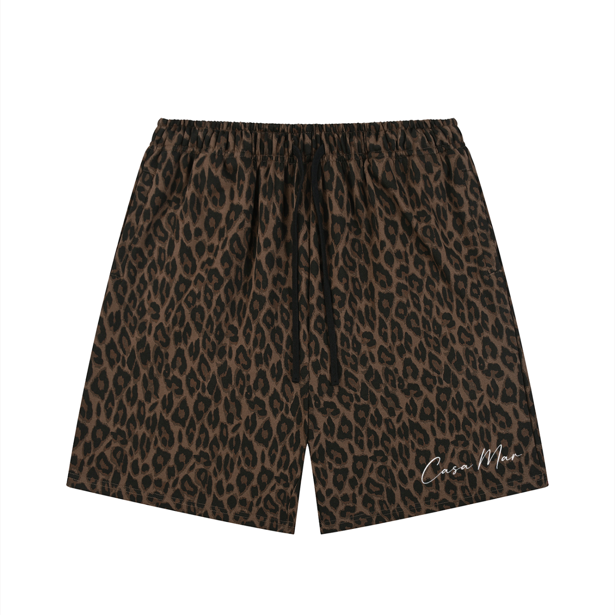 Leopard Brown Sweat-Shorts