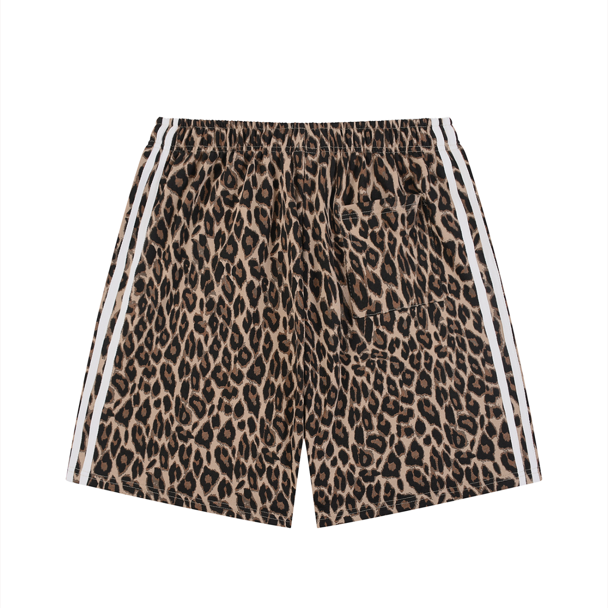 Coffee Leopard Sweat-Shorts
