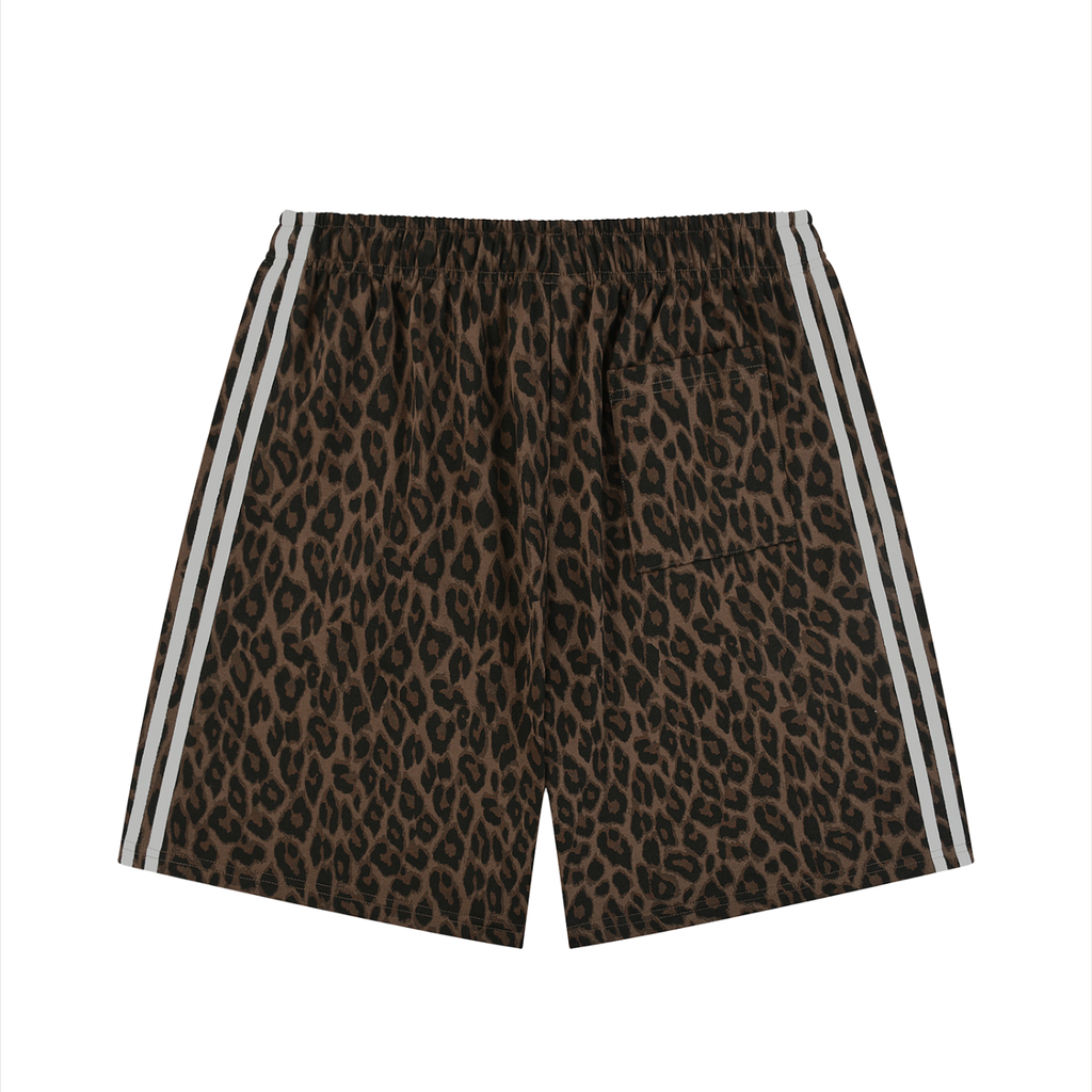 Leopard Brown Sweat-Shorts